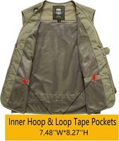 Gilet de pêche léger pour l'extérieur, gilet de travail, gilet de safari, gilet de voyage, veste cargo multi-poches, gilet de journaliste