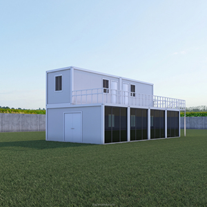 Casa Contenedor Moderna de Dos Pisos con Diseño de Lujo, Dormitorio Prefabricado, Casa Modular, <span class=keywords><strong>Alquiler</strong></span> Vacacional, Villa, Edificio de Oficinas, Baño - Product Image 1