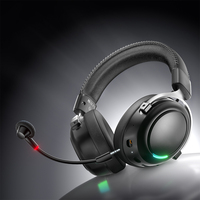 Nouveau casque de jeu filaire et sans fil pour e-sport, son surround 7.1, haut-parleurs dynamiques JL, batterie 2000 mAh, faible latence, omnidirectionnel détachable