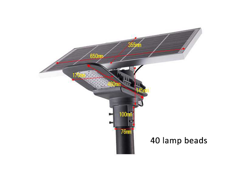 Outdoor waterproof IP65 high power smd integrated solar energy system best solar LED street light