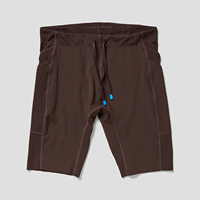 Shorts de course pour femmes 2-en-1 en coton à taille haute, doublés, extensibles, pour la maternité et le fitness