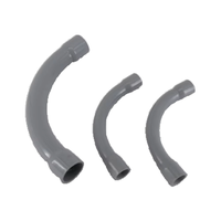 Coude de protection électrique en PVC de haute qualité, 11,25-90 degrés, 3/4 pouce, pour câbles