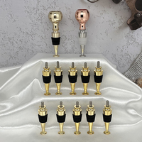 Bouchon de bouteille DIY avec vis fileté, bouchon de vin en métal, matériel d'insertion, bouchon de bouteille de vin vierge en métal
