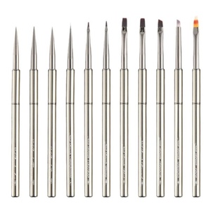 Hot-selling Nail <b>Brush</b> Set for Nail Salons, Metal Pen Holder with Pen Cap, High-quality Nail <b>Brush</b> with logo Customization - Product Image 6