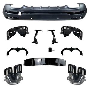 Diffuseur de pare-chocs arrière en plastique ABS noir brillant style AMG H247, montage direct, compatible avec Mercedes Benz <span class=keywords><strong>GLA</strong></span> H247 <span class=keywords><strong>2020</strong></span>+ - Product Image 3