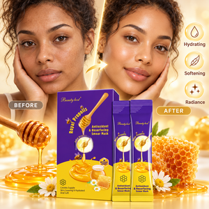Produits de soin coréens en marque privée, masque facial hydratant au miel, raffermissant et anti-âge à la vitamine E pour femmes - Product Image 3