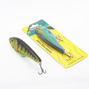 Appât de pêche non peint en forme de brochet et <span class=keywords><strong>truite</strong></span>, leurre vierge avec revêtement imprimé, jerk, plongée profonde, - Product Image 5