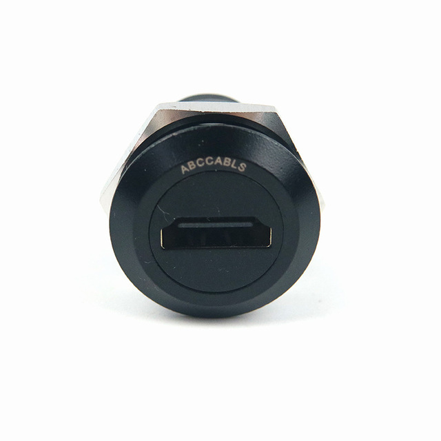 Round for Socket Waterproof 4K HD 86 Panel Female-to-Female 2.0 Audio-Video Connector