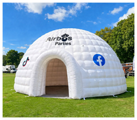 Dôme Gonflable avec Souffleur, Dôme Gonflable pour Événements, Abri Gonflable à Air Constant pour Expositions, Fêtes, Camping