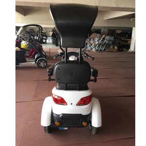 Pneus de <span class=keywords><strong>scooter</strong></span> électrique, conception de frein avant pour la stabilité des personnes âgées, <span class=keywords><strong>toit</strong></span> de protection, <span class=keywords><strong>scooter</strong></span> à quatre roues à équilibrage - Product Image 6