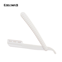 Rasoir jetable pour barbier avec lame en acier inoxydable pour le toilettage masculin, personnalisable pour les marques et les salons