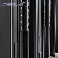 ROGENILAN Moderne Aluminium-Akkordeon-Falttüren mit Doppelverglasung für Außenbereiche und Villen