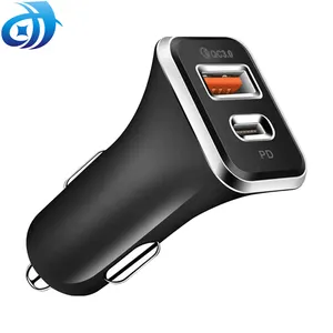 Products That Best Selling Smart Chip Quick Charge 3.0 Dual Ports PD 20W Fast Charging Adapter Chargers Type c 36W Car Charger