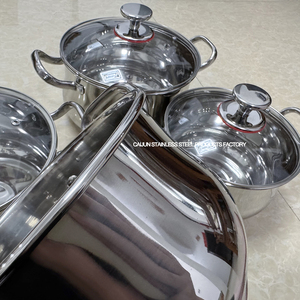 Chất lượng cao 8 cái thiết kế cổ điển Thép không gỉ đồ dùng nhà bếp Set thân thiện với môi máy rửa chén an toàn đa chức năng nấu ăn chậu cho - Product Image 6