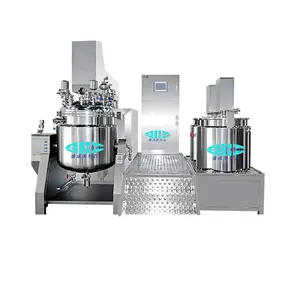 Automatic 200L Homogenizer Lotion Vacuum Emulsifier Mixer Cosmetic Emulsifier Batch