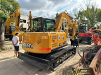 Sany Sy75Cpro d'occasion Euro 5 EPA Tier 4 Engine Excavadora Sany Sy60 Sy75 Sy95 Sy55 Sy26 Sy35 Pelle sur chenilles Sany Sy75Cpro Vente