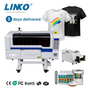 LINKO 34% OFF A3 DTF yazıcı BASKI MAKİNESİ çift XP600 DTF yazıcı pembe A3 DTF yazıcı BASKI MAKİNESİ Heads