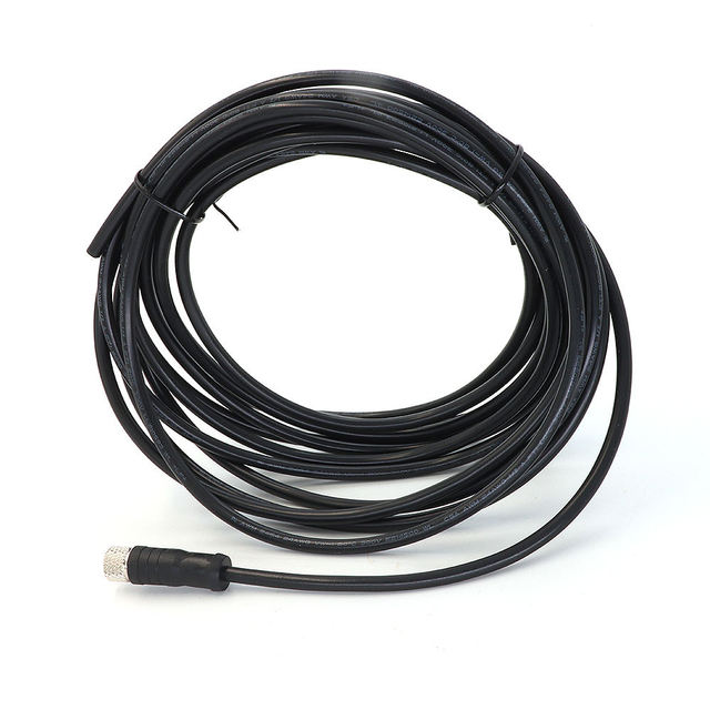 M8 Aviation Plug and Socket, Straight 3/4/5/6/8-Pin Female Industrial Connectors, Shielded Screw Lock Circular Connectors