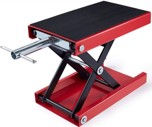 Jack Xe Máy Nâng Cắt Kéo Jack Thép Rộng Sàn Palăng Crank Trung Tâm Đứng 1100 Lbs Công Suất - Product Image 1