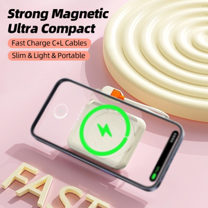 พาวเวอร์แบงค์ PD 22.5W 5000mAh หน้าจอดิจิตอล แม่เหล็ก 15W ชาร์จไร้สาย พกพาสะดวก พร้อมสายคล้อง - Product Image 2