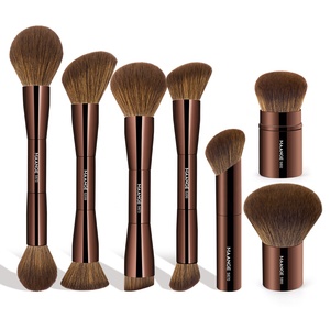 Ensemble de pinceaux de maquillage 7 pièces <span class=keywords><strong>pinceau</strong></span> visage à double extrémité <span class=keywords><strong>pour</strong></span> fond de teint <span class=keywords><strong>poudre</strong></span> Contour fond de teint sans cruauté ensemble de pinceaux de maquillage - Product Image 1