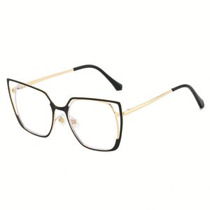 Gafas de Sol Cuadradas con Marco Grande de Metal, Diseño Personalizado con Logotipo, Moda 2025, Coloridas, Estilo Ojo de Gato, Anti Luz Azul, para Mujer - Product Image 3