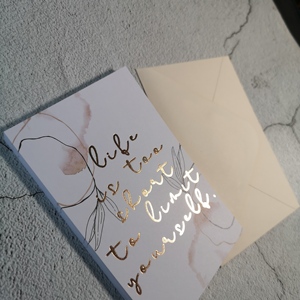 Biglietti <span class=keywords><strong>di</strong></span> Auguri <span class=keywords><strong>di</strong></span> Lusso con Foglia d'Oro, Biglietti <span class=keywords><strong>di</strong></span> Ringraziamento, Biglietti <span class=keywords><strong>di</strong></span> Auguri per <span class=keywords><strong>Compleanno</strong></span>, Inviti <span class=keywords><strong>di</strong></span> Nozze Personalizzabili, Cartoncino Offset, Dimensioni Personalizzate - Product Image 4