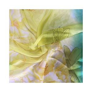 <span class=keywords><strong>Tissu</strong></span> en mousseline de soie légère imprimé numérique multicolore Howmay pour écharpe, robe, chemise, rideau, canapé, décoration de mariage - Product Image 1