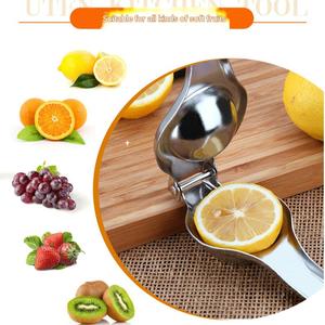 Presse-agrumes de citron et de fruits moderne portable et manuel en acier inoxydable réutilisable facile à presser pour la cuisine à domicile CN - Product Image 3