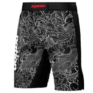 Fentes latérales personnalisé Bjj Nogi Shorts enfants jeunes hommes <span class=keywords><strong>Ufc</strong></span> Bjj combat Mma Shorts fente impression Mma Shorts - Product Image 4