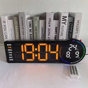 Reloj Despertador Digital LED Grande de 17 Pulgadas con Control <span class=keywords><strong>Remoto</strong></span>, Luz Nocturna de Escritorio/Pared, Calendario, Temperatura y Semana, para Decoración del Hogar/Oficina - Product Image 5