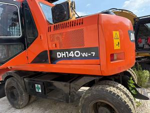 Excavadora de Ruedas Mediana DOOSAN DH140 Usada, Fabricada en Corea del Sur, Motor Original de 14 Toneladas con Caja de Cambios y Bomba - Product Image 4