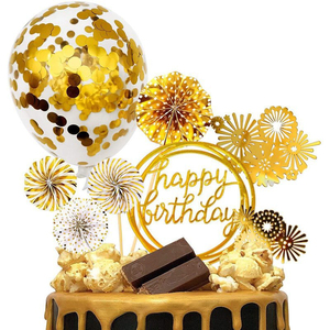 Decoración Ecológica Dorada <span class=keywords><strong>para</strong></span> Pastel, Confeti Brillante y Colorido <span class=keywords><strong>para</strong></span> Aniversario, Globos <span class=keywords><strong>de</strong></span> Papel <span class=keywords><strong>para</strong></span> San Valentín y Graduación - Product Image 2
