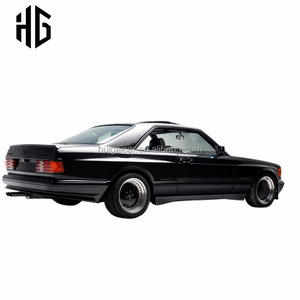 Kit carrozzeria completo in fibra di vetro (FRP) con paraurti anteriore e posteriore, parafanghi e minigonne laterali per <span class=keywords><strong>Mercedes</strong></span> Classe S <span class=keywords><strong>W126</strong></span> - Design di fabbrica - Product Image 6