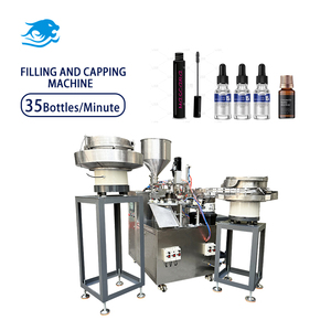Máquina Llenadora y Tapadora Tres en Uno Totalmente Automática <span class=keywords><strong>para</strong></span> Adhesivo de Pestañas, Línea de Producción de Llenado y Tapado de Botellas PET - Product Image 1