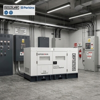 Groupe électrogène diesel silencieux Goldlink Power 30 kVA 24 kW, système de refroidissement par eau, monophasé AC pour alimentation de secours des immeubles de bureaux