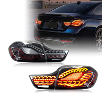 Luces Traseras LED HCMOTIONZ USA Stock 2014-2020 para BMW Serie 4 M4 F32 F82 F33 F36 GTS Estilo OLED Transparente con Secuenciación de Encendido y Niebla