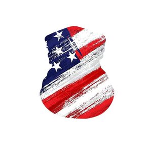Calentador de cuello para ciclismo con bandera americana, máscara facial transpirable de seda helada, protección solar deportiva unisex - Product Image 3