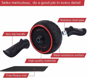 ONESTARSPORT – équipement de Fitness à domicile, équipement de gymnastique, dispositif d'entraînement, <span class=keywords><strong>roue</strong></span> abdominale, musculation, <span class=keywords><strong>roue</strong></span> à roulettes abdominales - Product Image 5