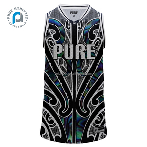 Tinh Khiết Maori paua Thiết Kế Throwback Bán Buôn Tùy Chỉnh Bóng Rổ <span class=keywords><strong>Singlets</strong></span> Người Đàn Ông Thăng Hoa In <span class=keywords><strong>Singlets</strong></span> Mặc Áo Sơ Mi - Product Image 2
