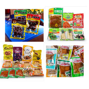 Automática de vacío rotativa de bolsa de retorta máquina de embalaje para atún pescado carne Pickles de embalaje - Product Image 2