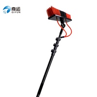 Qiyun nouveau produit poteau en aluminium alimenté en eau avec brosse outil de lavage de nettoyage de vitres en métal Durable du fournisseur chinois