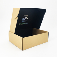 Boîte à chaussures en papier avec Logo personnalisé, coffret d'emballage de vêtements avec cannelures, pour expédition de courrier, 12 pièces