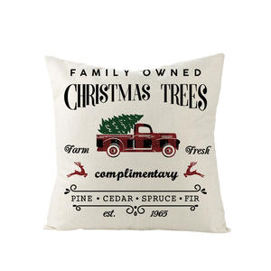 Housse de coussin de Noël <span class=keywords><strong>2023</strong></span>, motif de Noël d'<span class=keywords><strong>hiver</strong></span>, chapeau de Noël, arbre, housse de coussin pour canapé, canapé et voiture XJ032 - Product Image 5