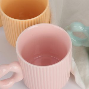 Christian Tassen Latte Nordic Style Keramik Kaffeetassen Anpassbare Langlebige Reise Tee tasse Mit Blumen griff - Product Image 6