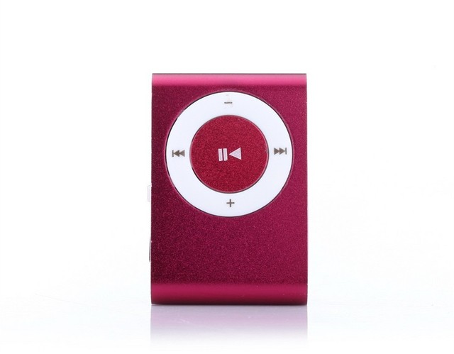 4GB Mini Clip Metal MP3 Player with TF Card Slot WAV Support FM Radio Voice Recorder Customized Service up 20 Hours Battery Life