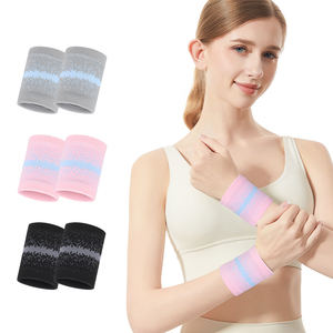 SHIWEI-6157 #   Bracelet de sport en coton hautement élastique, protège-poignets pour femmes et hommes, bracelets de fitness personnalisés - Product Image 2