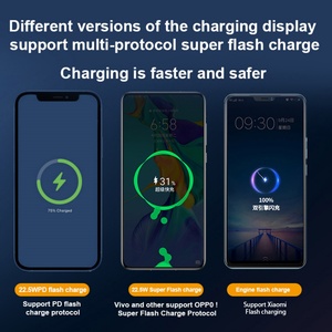 แพ็กแบตเตอรี่ PD 22.5W ความจุสูงธนาคารพลังงานและสถานีพลังงาน10000mAh 20000mAh 30000mAh ชาร์จได้อย่างรวดเร็วสำหรับโทรศัพท์ - Product Image 4
