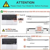 Coque rigide en plastique personnalisé multicolore résistant aux rayures pour ordinateur portable coque mate pour macbook Air 13.3/13.6 2022 M2 A2681