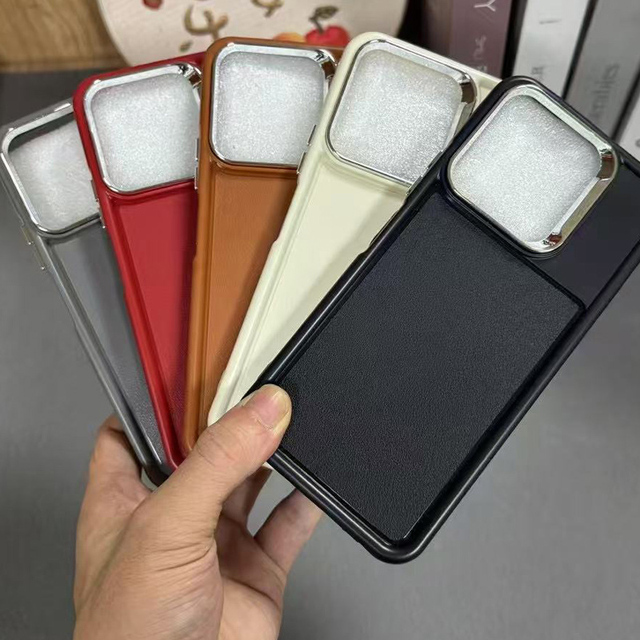 New TPU Leather Texture Phone Cover for Infinix Hot 60i POP 10 Soft Silicone Case for Tecno SPARK 40C Pova 7 Cases Spark 40 Pro